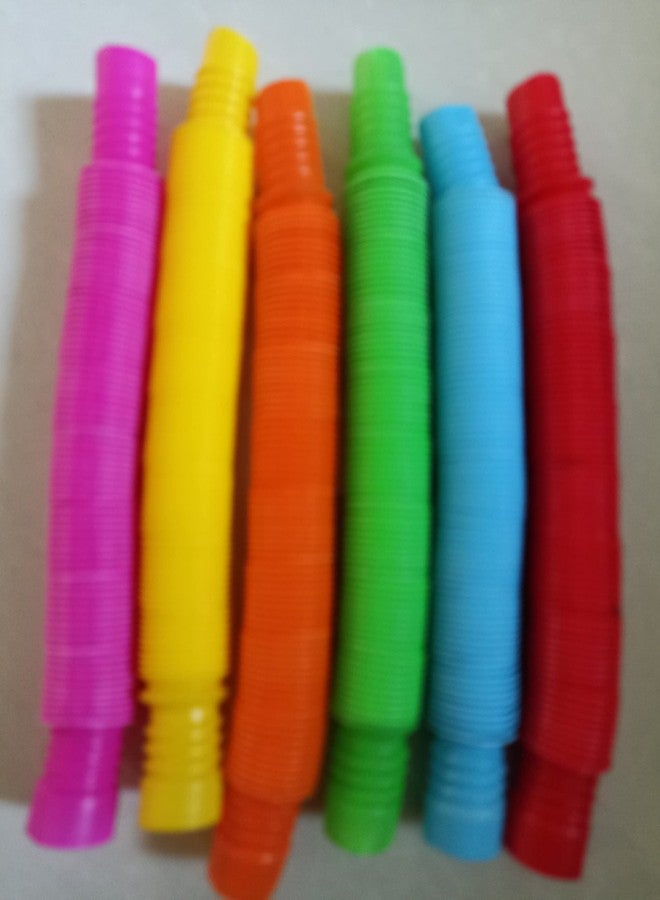 FEDDE Pop Tube Fidget Toy Fun Pull and Pop Tubes Sensory Tubes for Kids Adults Stretch - Image 2